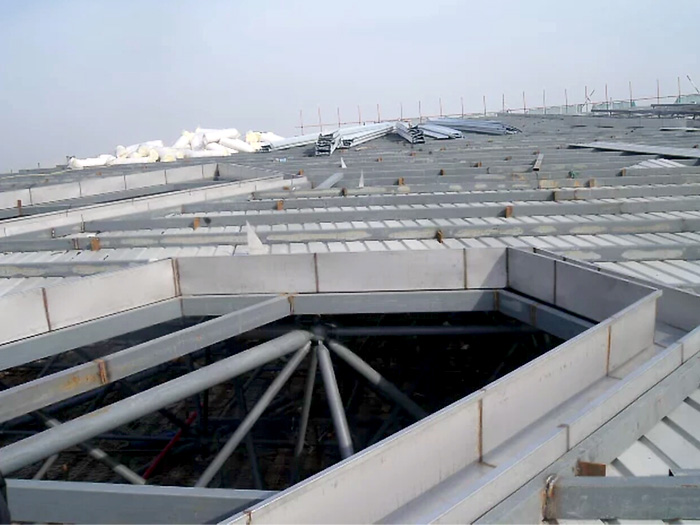 河南安吉县体育馆网架